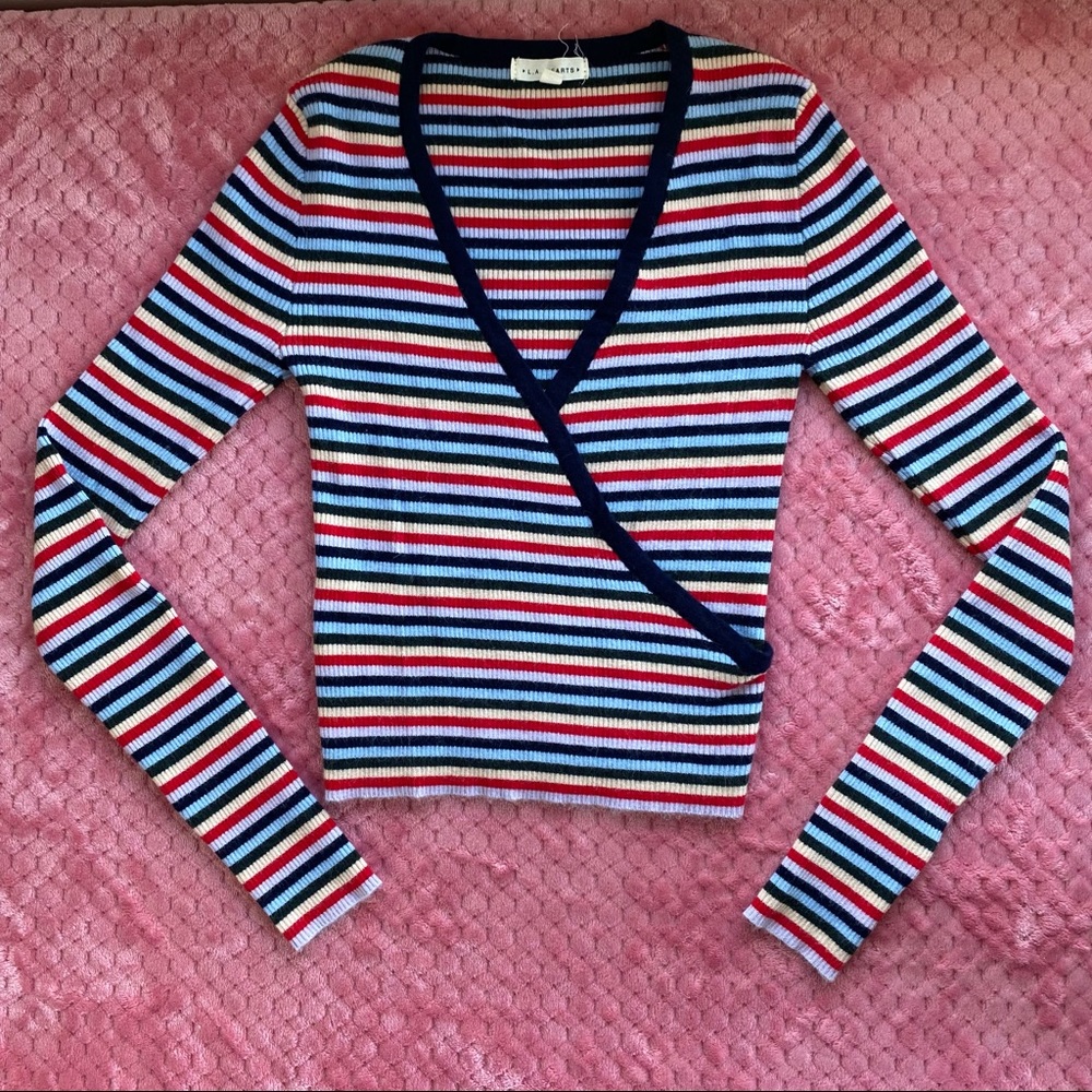 LA Hearts Striped Sweater